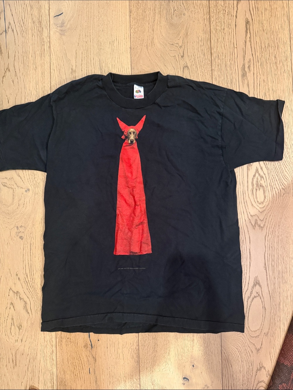 William Wegman devil dog Short Sleeve Tee with Weimaraner